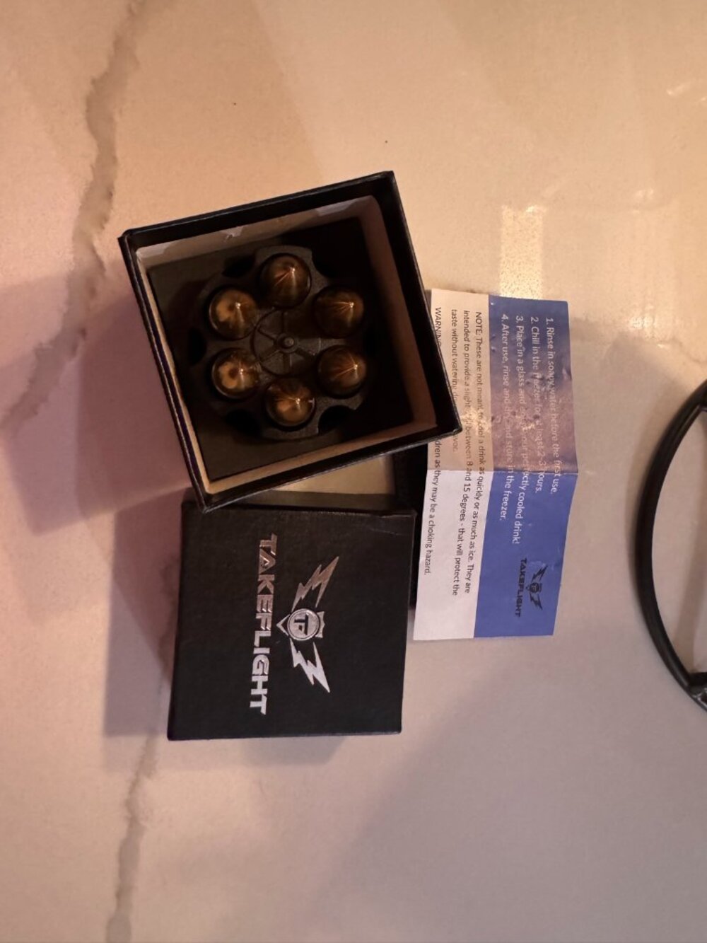 TakeFlight Bullet Whiskey Stones Set of 6 — New in Box